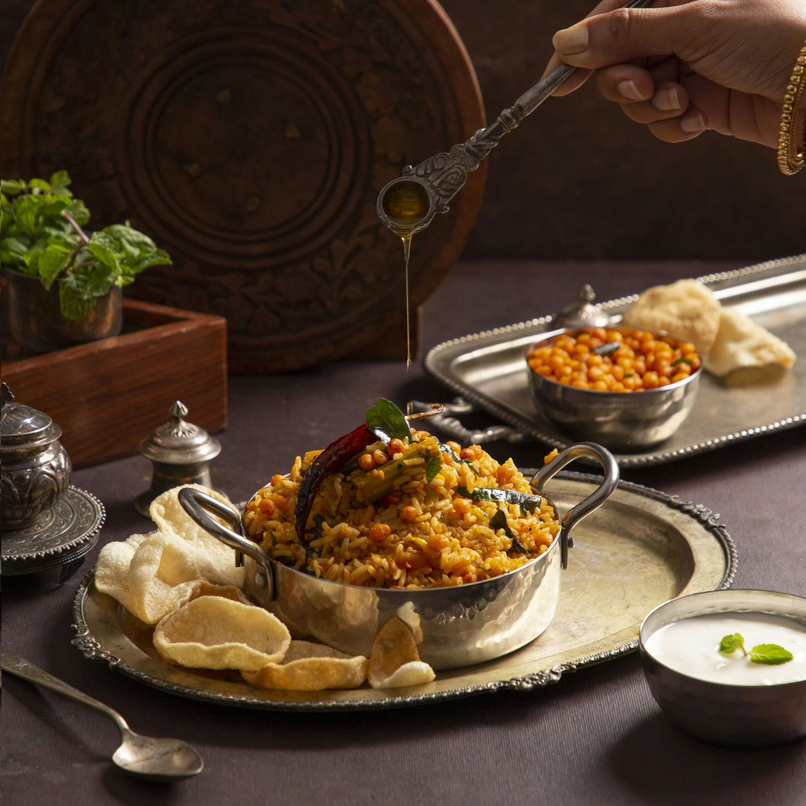 Platos indios auténticos de Rajkot